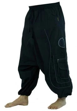 Guru Shop - Herren HAREMSHOSE PLUDERHOSE PUMPHOSE ALADINHOSE - Jogginghose - Schwarz -Fenty Beauty || Guru Shop Verkäufe 05d78677d4ff486d9603d968a5a519b1