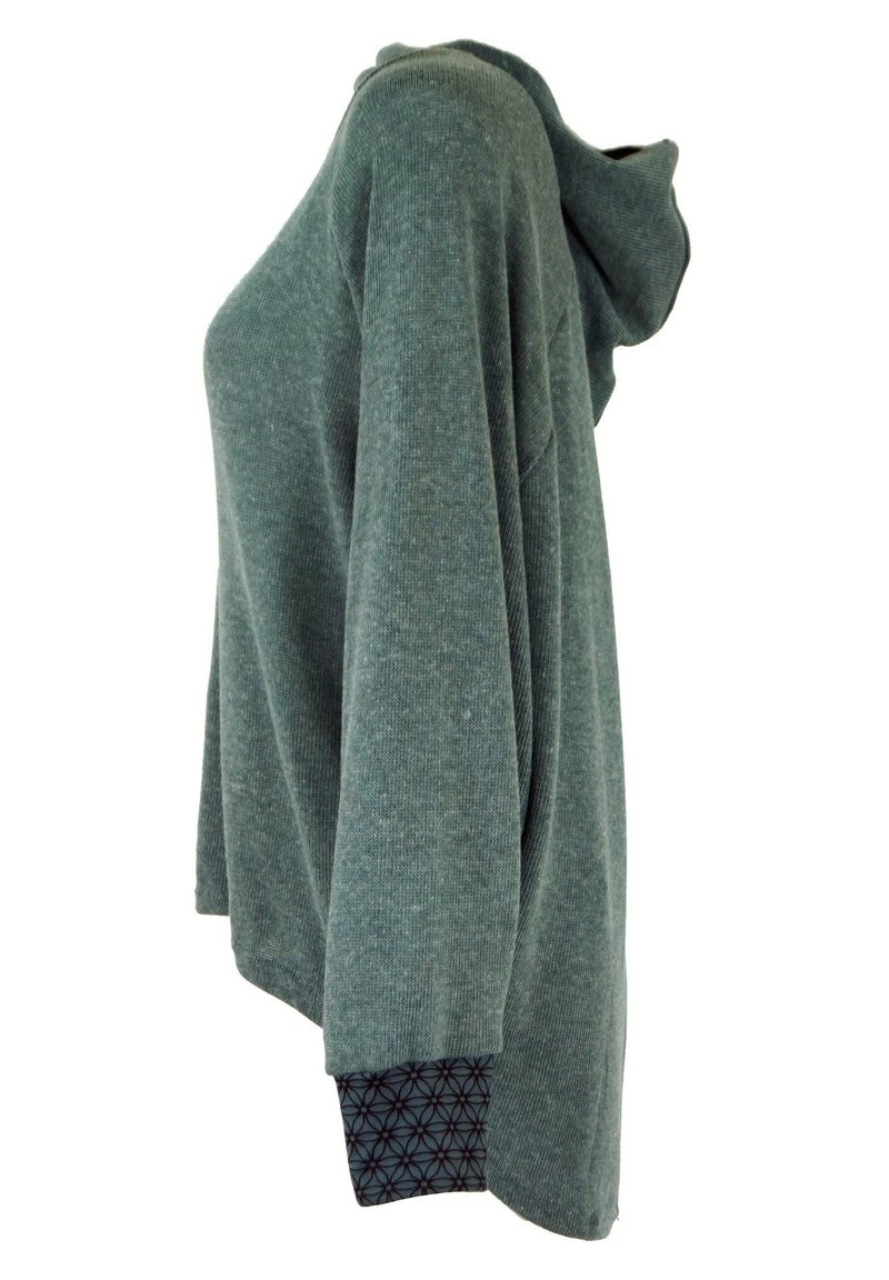 Guru Shop Kapuzenpullover - Taubenblau - Damen 4 Guru Shop Kapuzenpullover - Taubenblau - Damen – Bild 2