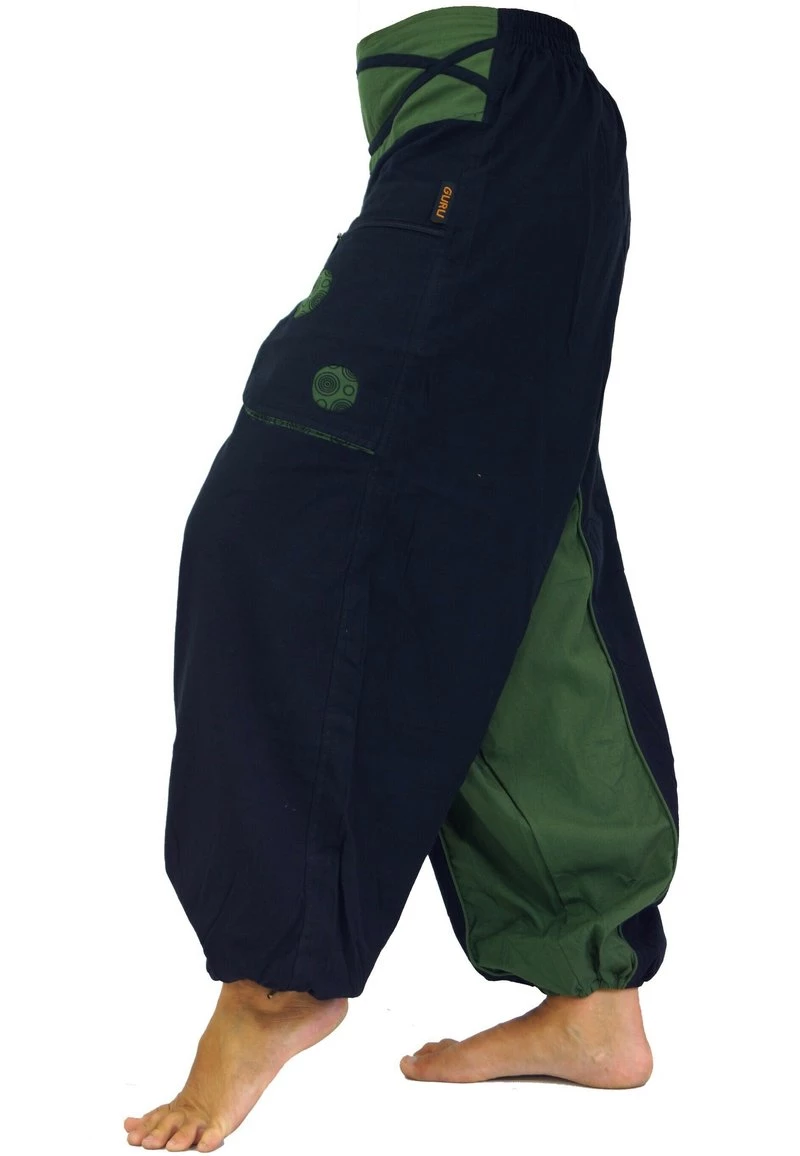 Guru Shop - Damen Stoffhose - Green Black 5 Guru Shop - Damen Stoffhose - Green Black – Bild 3