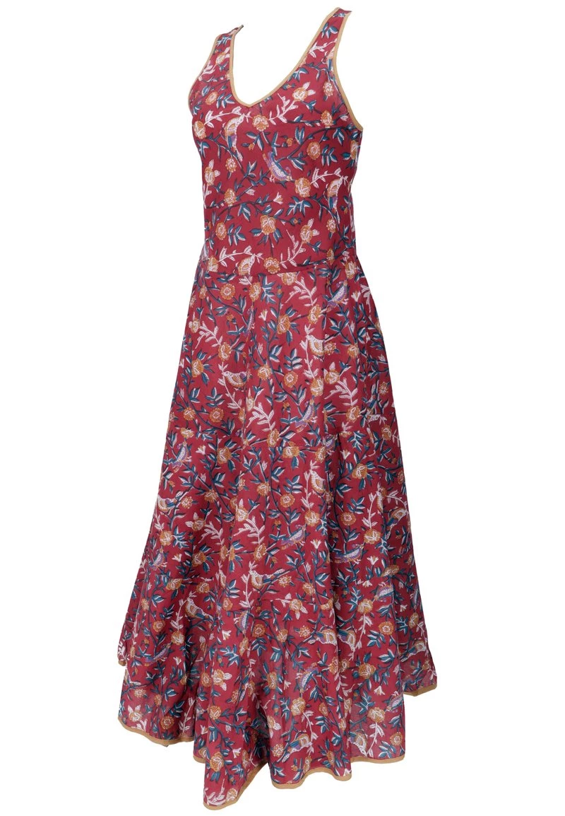 Guru Shop Maxikleid - Rot - Damen 5 Guru Shop Maxikleid - Rot - Damen – Bild 3