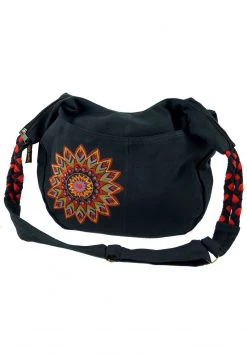 Guru Shop - Unisex Handtasche - Schwarz Rot