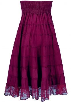 Guru Shop - Damen Maxirock - Bordeauxrot -Fenty Beauty || Guru Shop Verkäufe 56edb80208b342afb0cd5bc32e6bf5a0