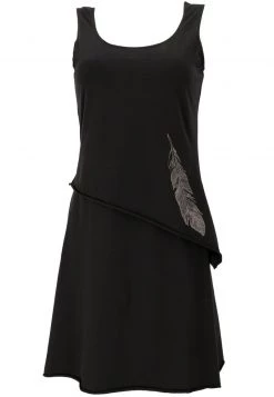 Guru Shop MINI SIM LAGENLOOK ÄRMELLOSES BOHO - Jerseykleid - Schwarz - Damen