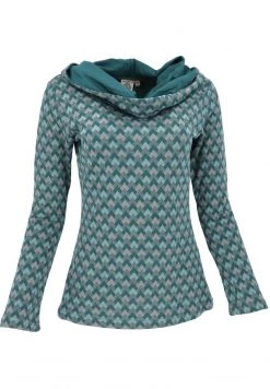 Guru Shop Langarmshirt - Aqua - Damen