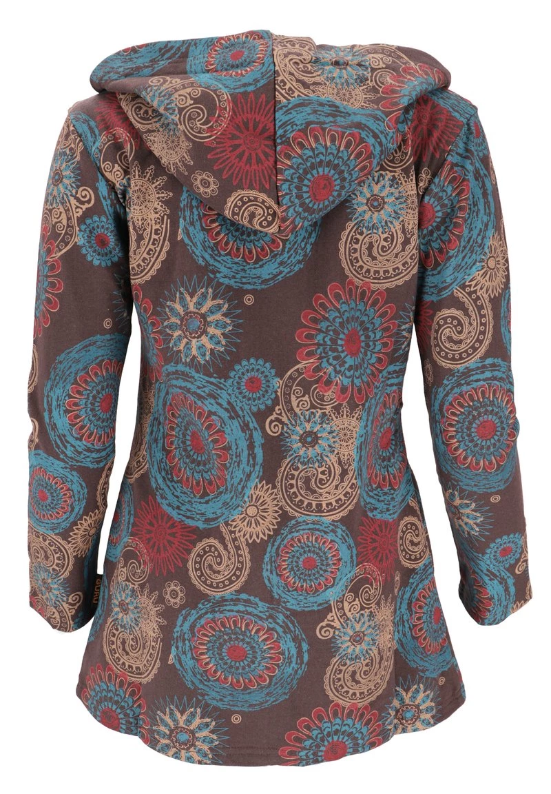 Guru Shop BOHO HIPPIE - Kurzmantel - Schokobraun/petrol - Damen 4 Guru Shop BOHO HIPPIE - Kurzmantel - Schokobraun/petrol - Damen – Bild 2