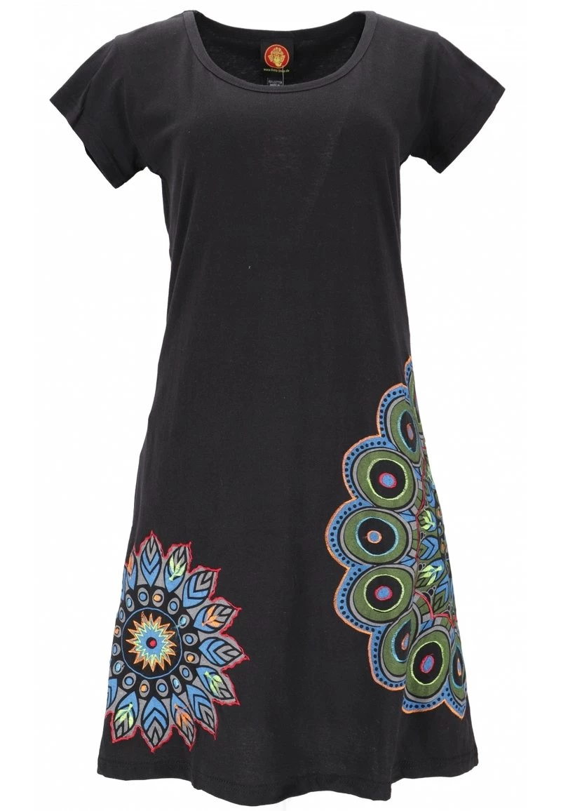 Guru Shop HIPPIE BOHO CHIC MANDALA - Jerseykleid - Schwarz - Damen 3 Guru Shop HIPPIE BOHO CHIC MANDALA - Jerseykleid - Schwarz - Damen