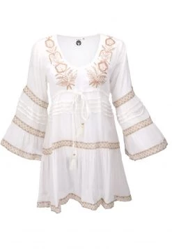 Guru Shop Tunika - Weiß - Damen