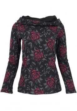 Guru Shop Langarmshirt - Schwarz - Damen