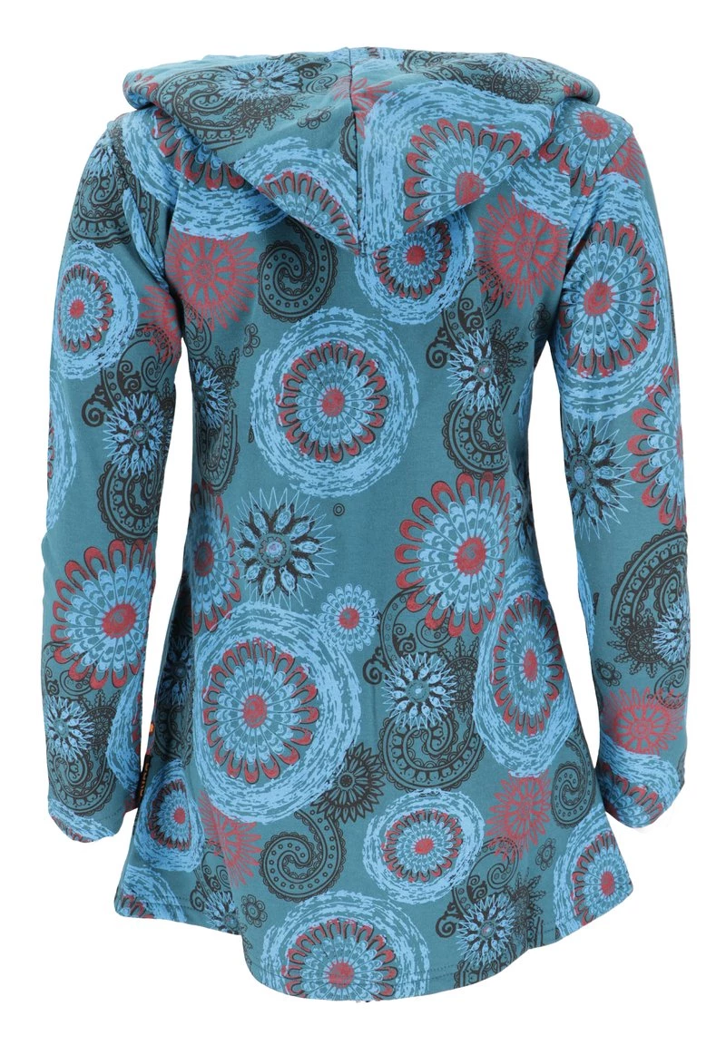 Guru Shop BOHO HIPPIE - Kurzmantel - Petrol - Damen 4 Guru Shop BOHO HIPPIE - Kurzmantel - Petrol - Damen – Bild 2