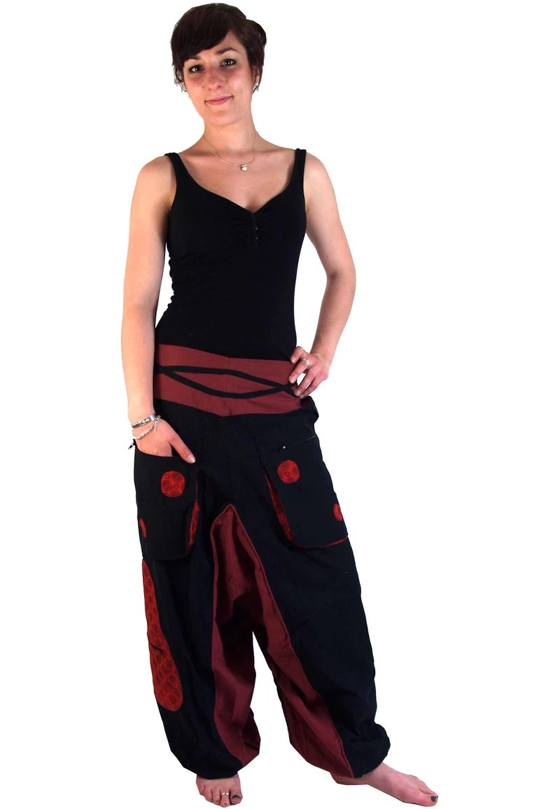 Guru Shop Stoffhose - Red, Black - Damen 3 Guru Shop Stoffhose - Red, Black - Damen