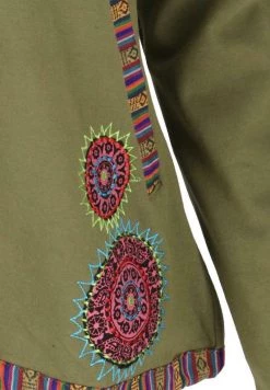 Guru Shop - Damen NEPAL ETHNO - Sweatjacke - Olivgr�n -Fenty Beauty || Guru Shop Verkäufe 91f2488eaea54491bc9c74c87542ff3c