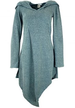 Guru Shop - Damen Strickkleid - Taubenblau