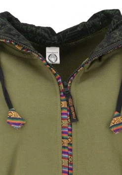 Guru Shop - Damen NEPAL ETHNO - Sweatjacke - Olivgr�n -Fenty Beauty || Guru Shop Verkäufe d6c232d4a37a4f29aaff9422d9eaf905