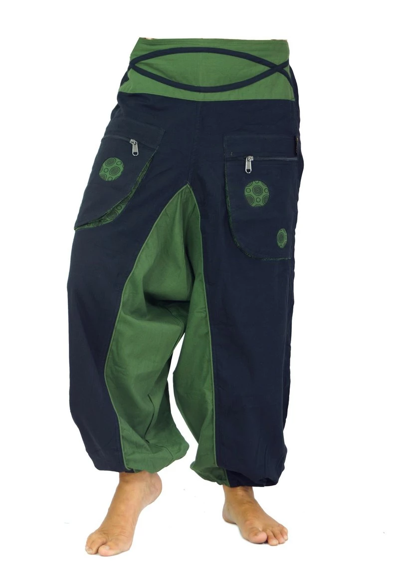 Guru Shop - Damen Stoffhose - Green Black 3 Guru Shop - Damen Stoffhose - Green Black