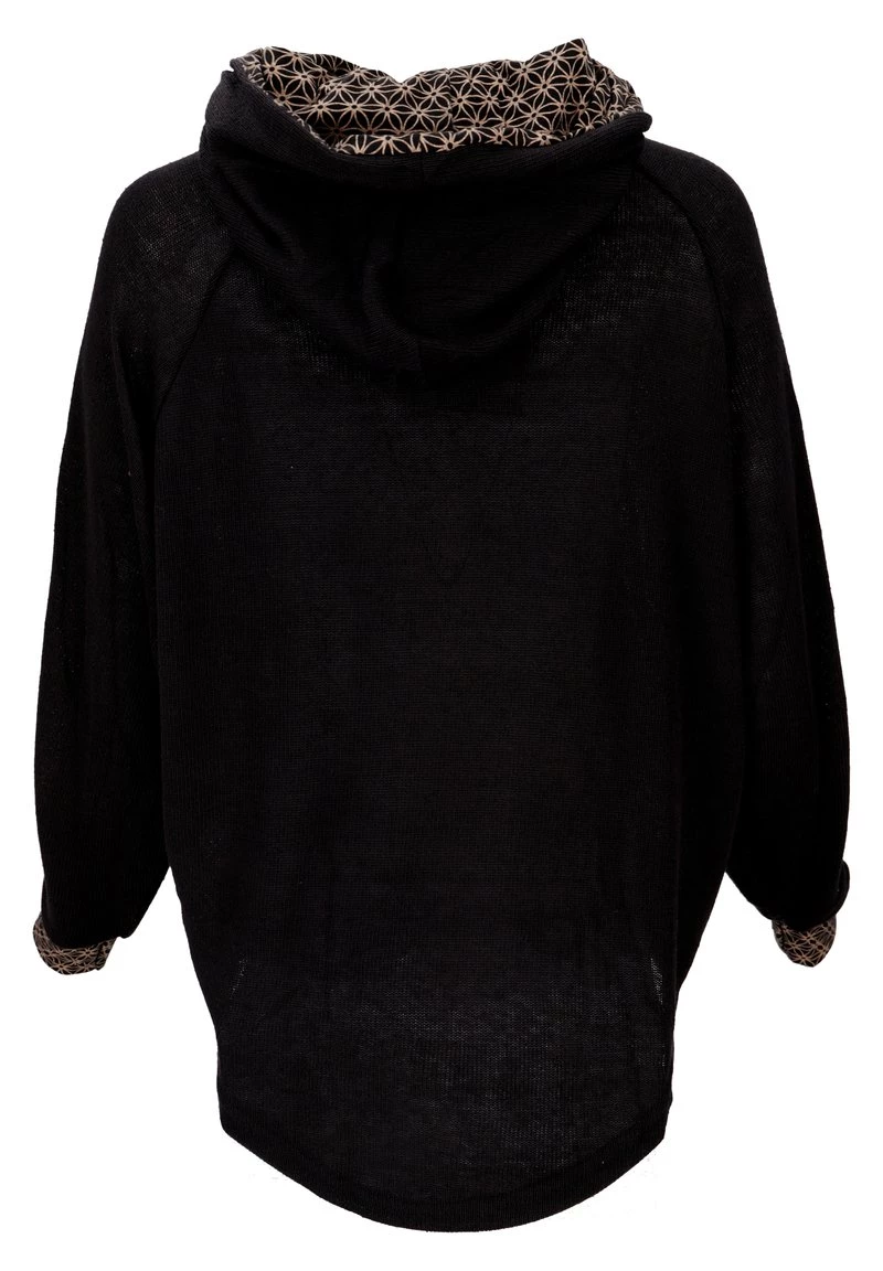 Guru Shop - Damen Kapuzenpullover - Schwarz 5 Guru Shop - Damen Kapuzenpullover - Schwarz – Bild 3