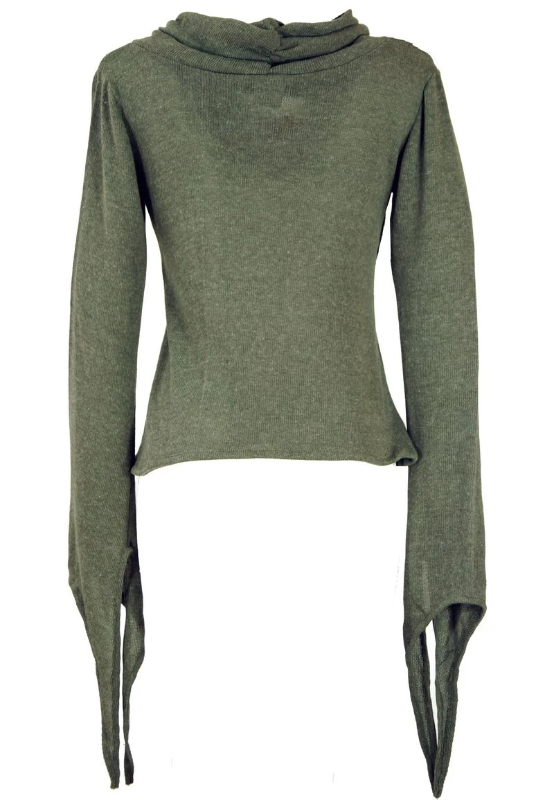 Guru Shop MIT SCHALKRAGEN - Strickpullover - Helles Khaki - Damen 4 Guru Shop MIT SCHALKRAGEN - Strickpullover - Helles Khaki - Damen – Bild 2