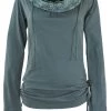Guru Shop Langarmshirt - Taubenblau - Damen -Fenty Beauty || Guru Shop Verkäufe fa716b180d2e4ea2b9dadf057a28595d
